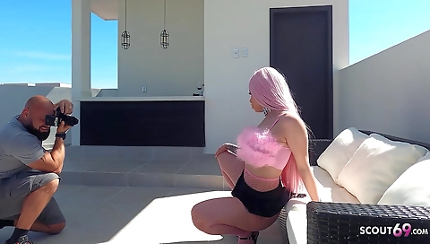 Sexy young blonde gets creampie