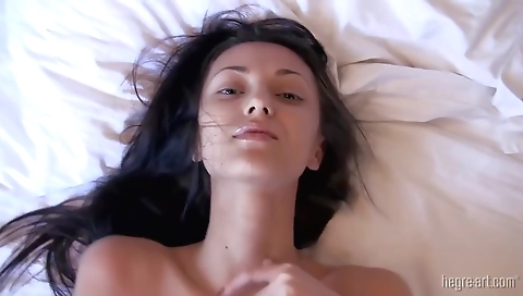 Sexy blonde model fucks her boyfriend in the park