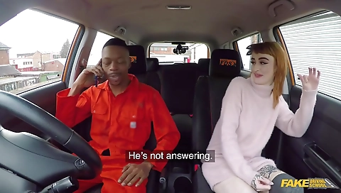 Sexy young girl with a big cock