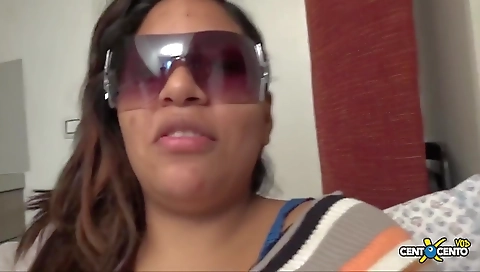 Sexy young blonde slutty threesome with two