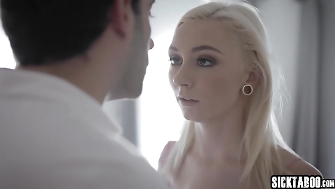 Sexy blonde slut gets fucked by a huge cock