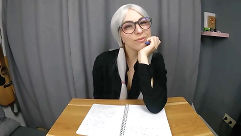 Hot blonde slut rides a cock and cum