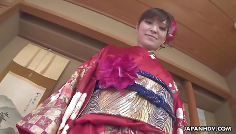 Hot japanese model is damoned by cock